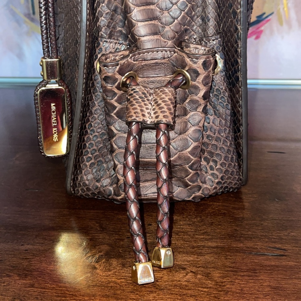 Michael Kors Collection Python Skorpios Bag - Picture 6 of 14